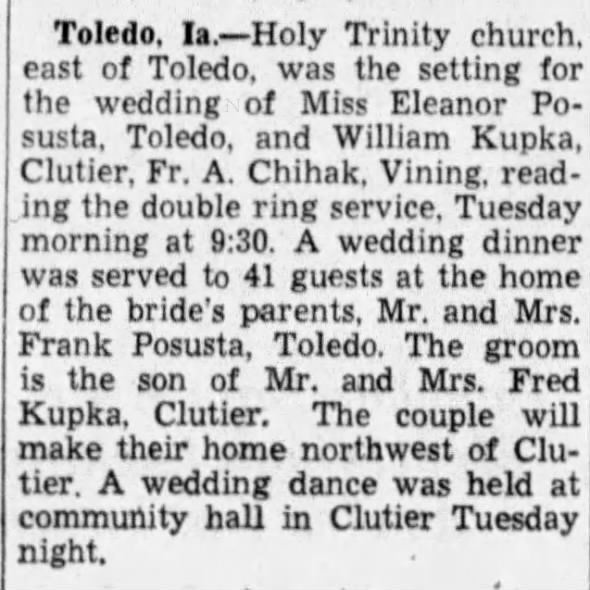 Clipping from The Courier